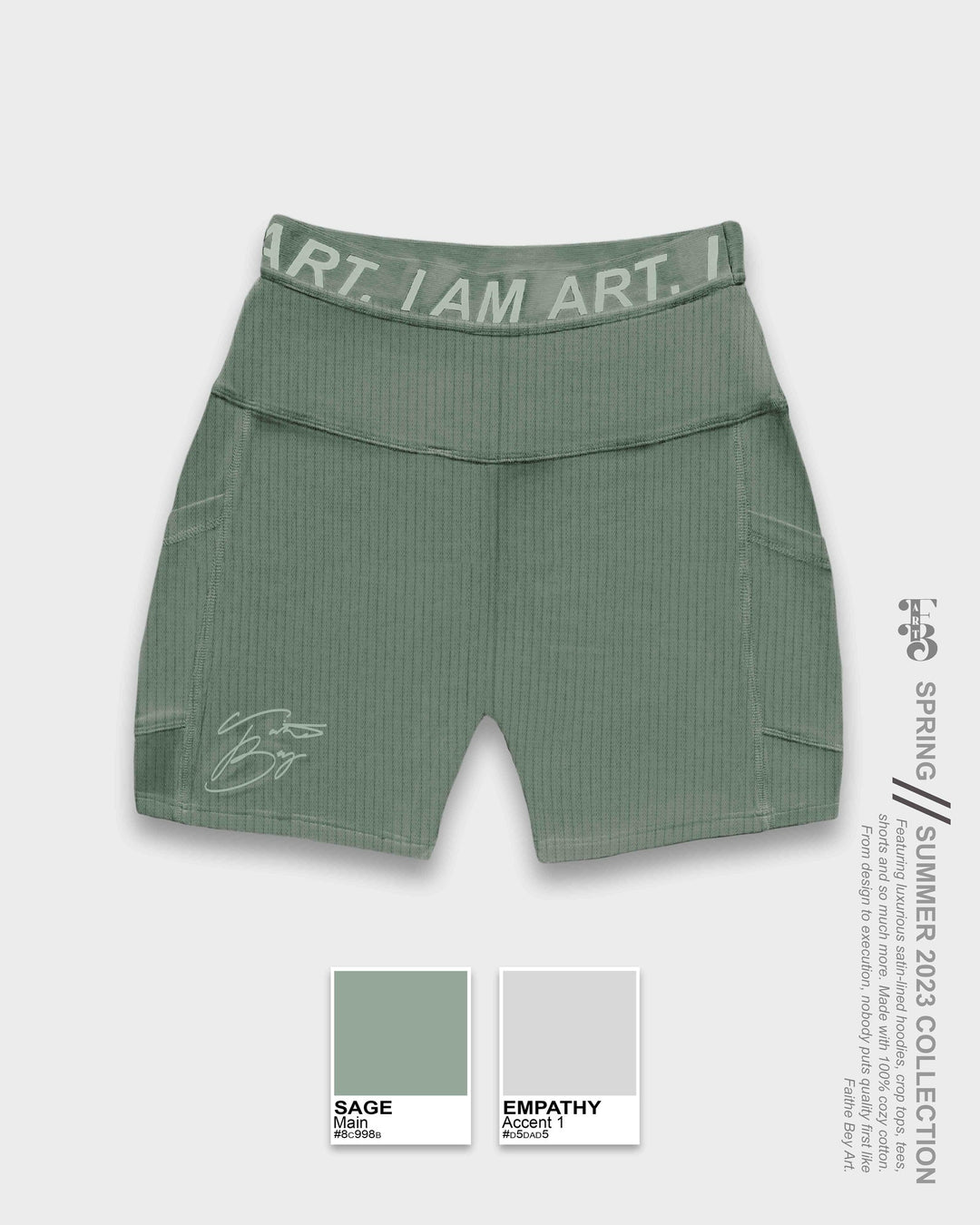 Sage Biker Shorts