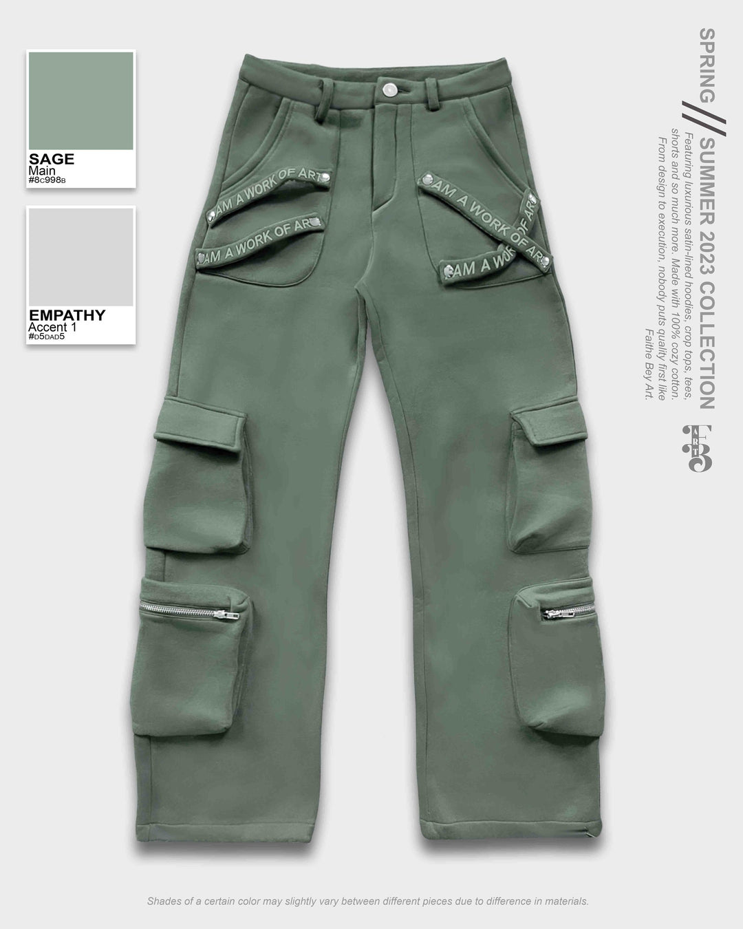 Sage Tee & Cozy Cargos Set