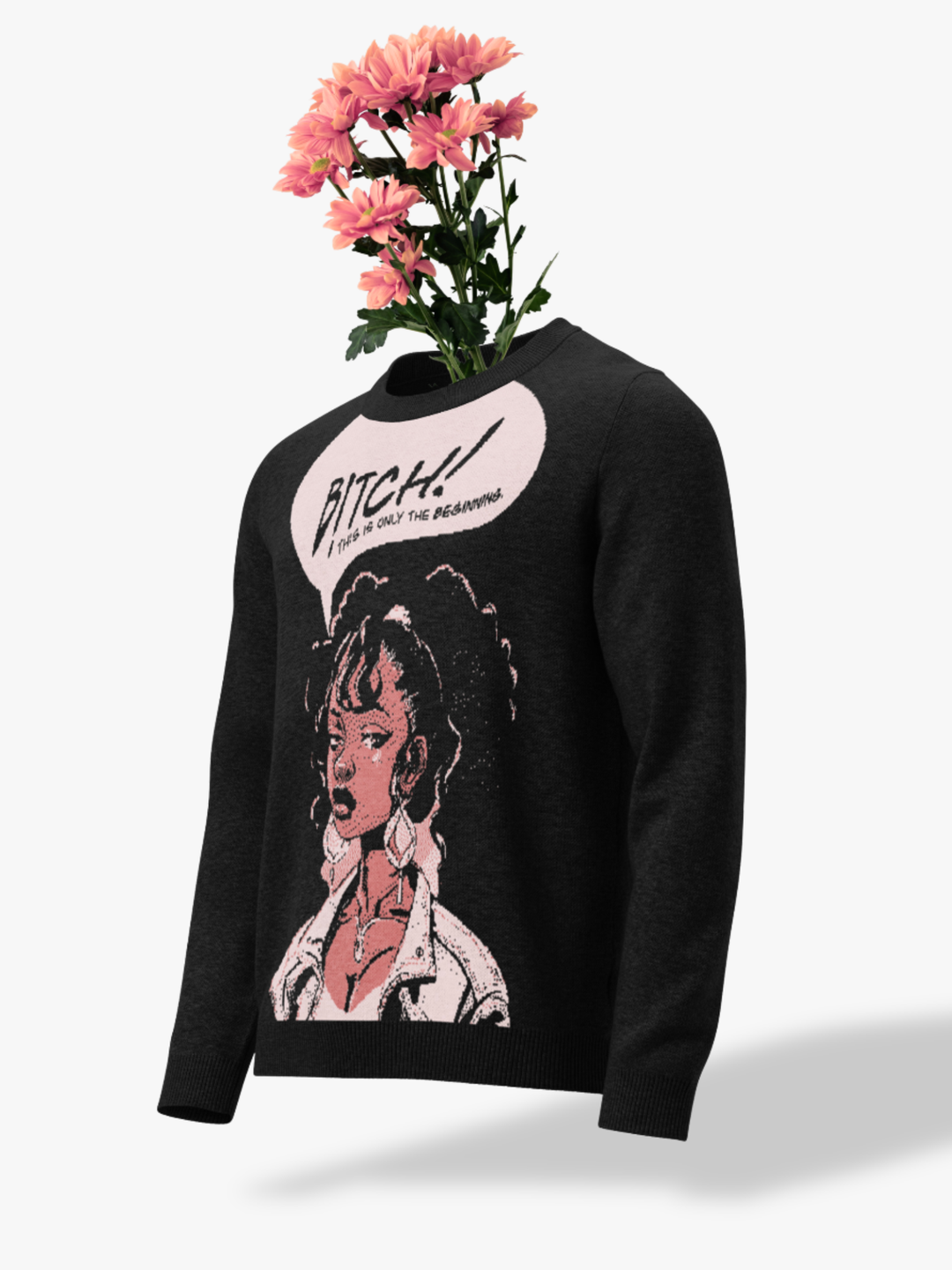 Bitch! Knit Crewneck