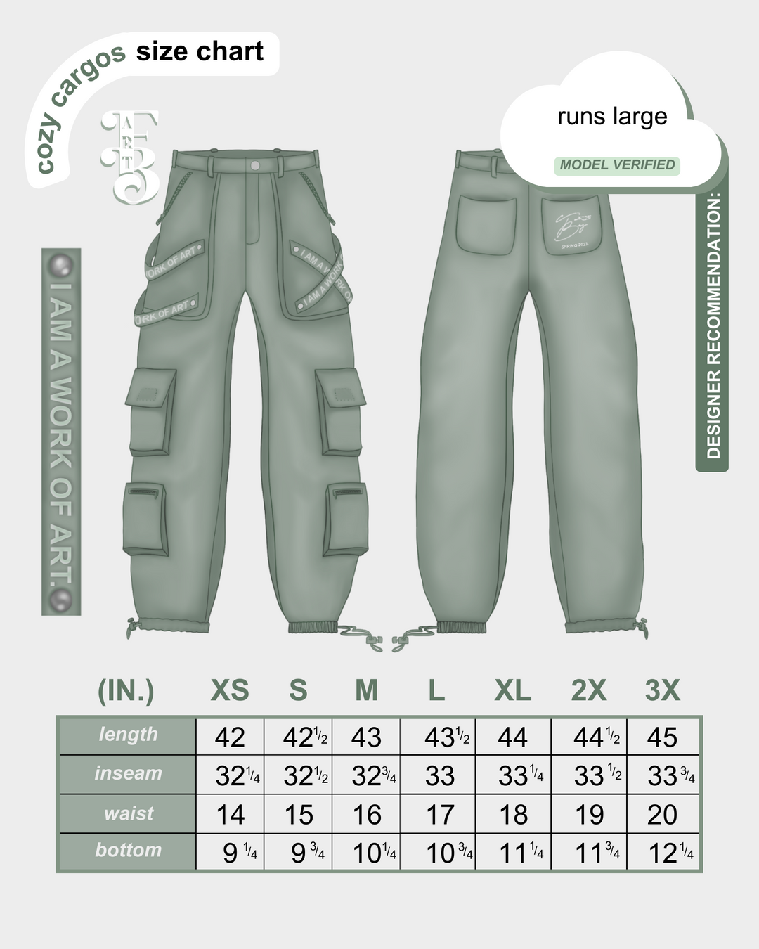 Sage Satin-Lined Pullover Hoodie & Cozy Cargos Set