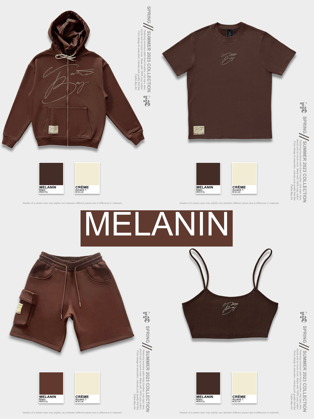 Melanin Crop Top & Shorts Set