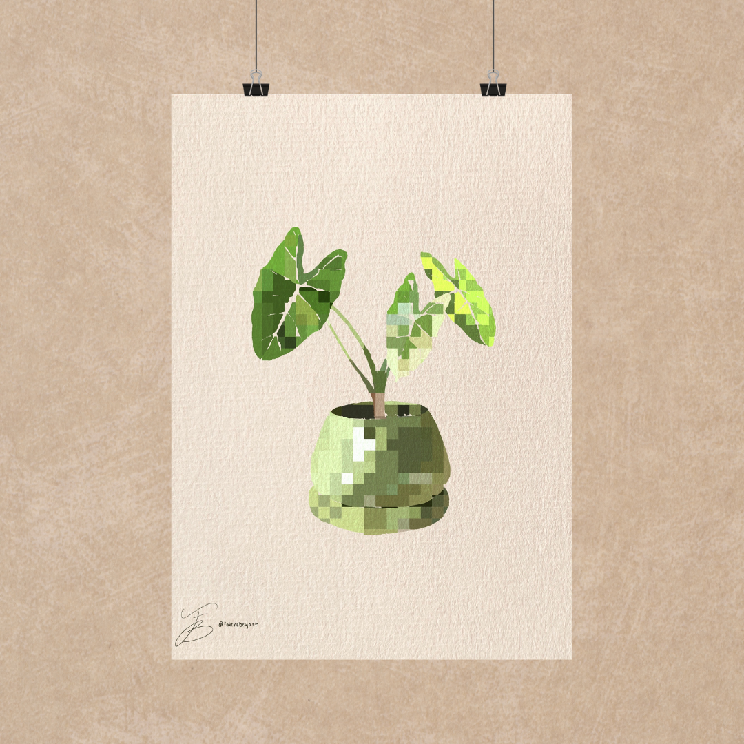 Plant Pixel Wall Art