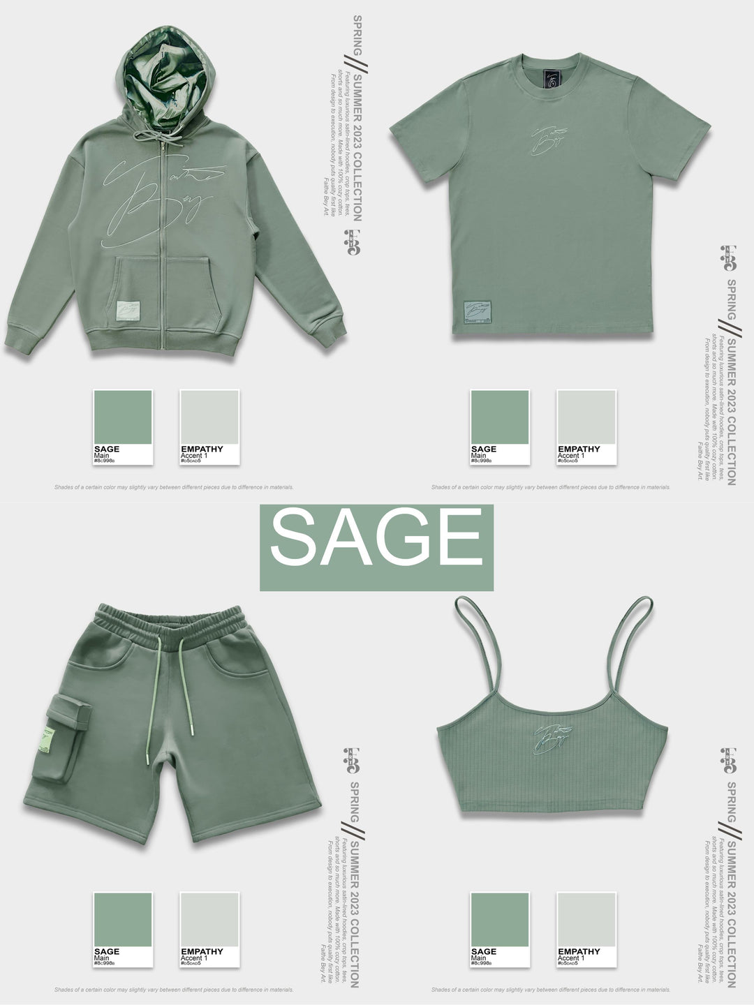 Sage Crop Top & Shorts Set