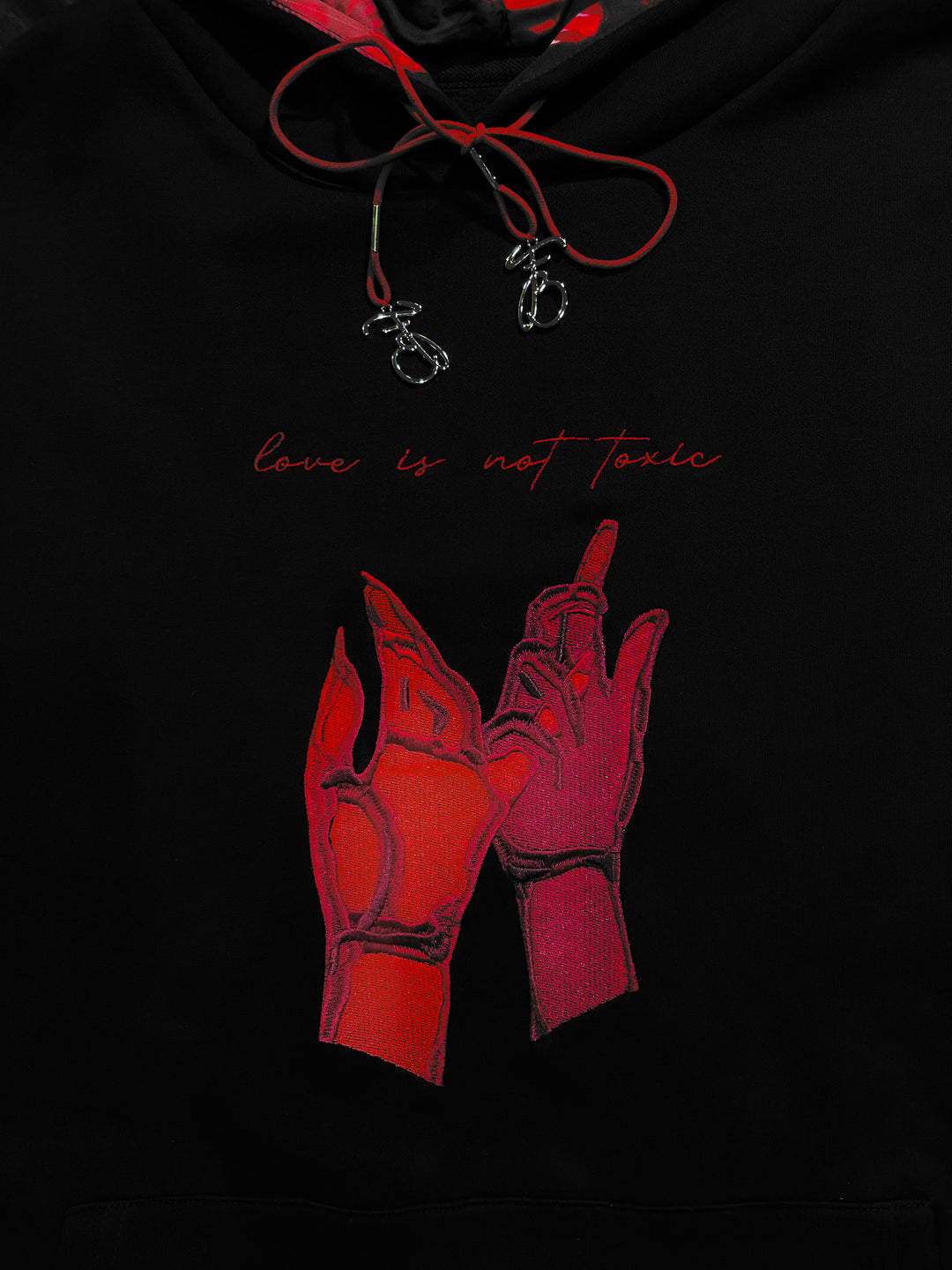 "LOVE IS NOT TOXIC" HOODIE, Winter Vault, 2026.