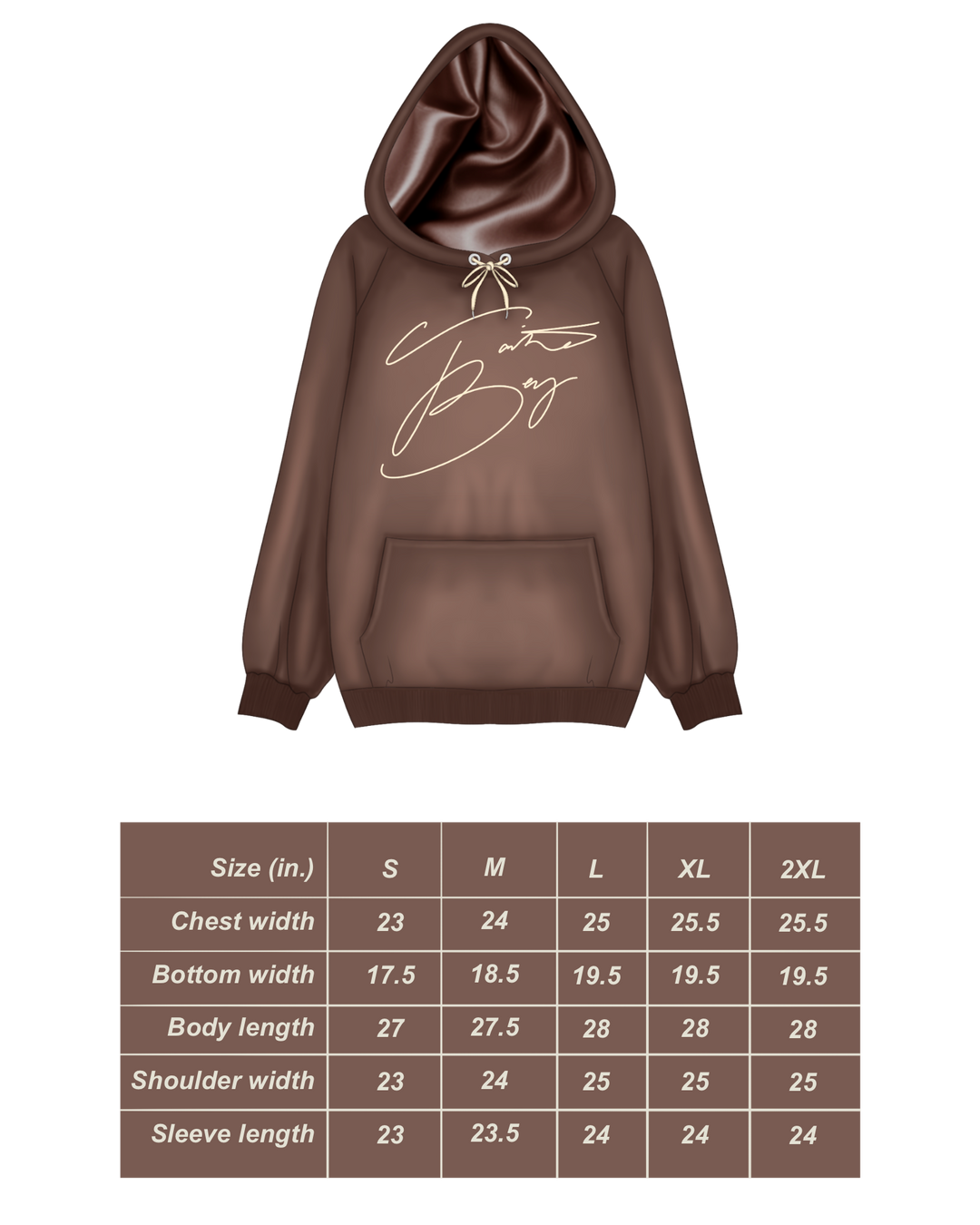 Mocha Brown Satin-Lined Hoodie, Winter Vault 2026.