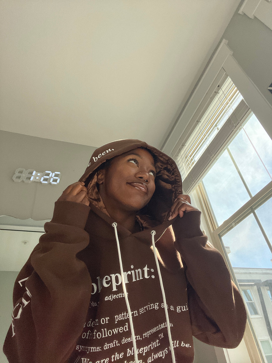 Mocha Brown Satin-Lined Hoodie, Winter Vault 2026.