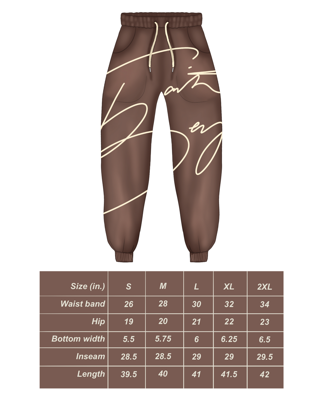 Mocha Brown Joggers, Winter Vault 2026.