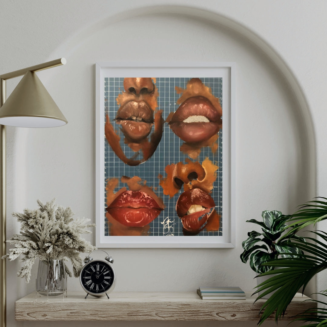 Our Lips Wall Art